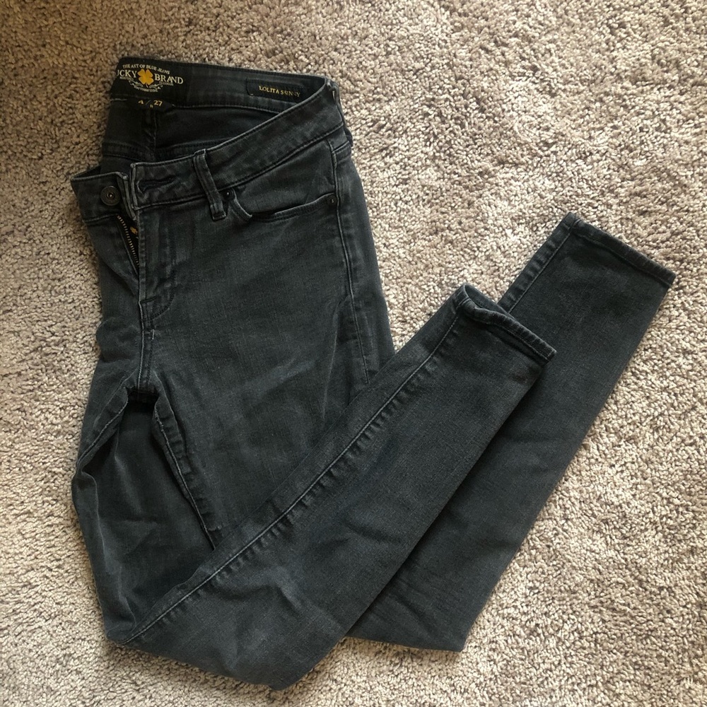 Black lucky brand skinny jeans